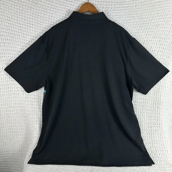 PGA Tour Pro Series Polo Shirt XXL Black Striped Golf Performance - Picture 3 of 6